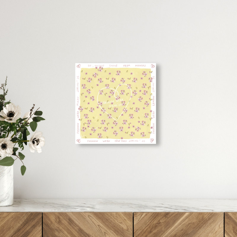Butter Spring Fashion Print by Oliver Gal, 12"H x 12"W, Gallery Wrapped