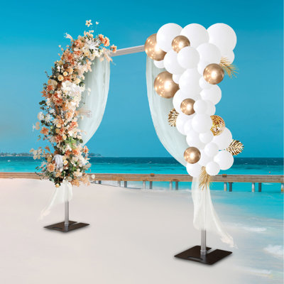 70.67“H × 70.67"W Wedding Backdrops & Signs Adjustable Background Stand