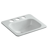 Tahoe Metal Rectangular Undermount Bathroom Sink with Overflow