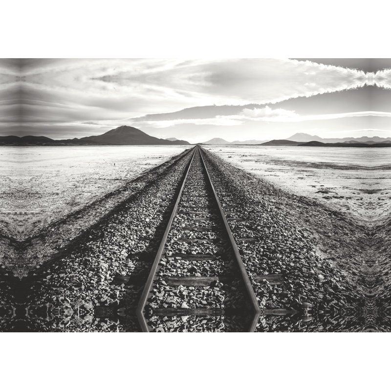 Railroad Tracks To Nowhere 2 - Wrapped Canvas Print, 30cm H x 46cm W x 3.8cm D