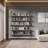 60" X 9.25" Pipe Bookcase, Industrial Book Shelves For Living Room & Office, 1.5" Thick Wooden Shelves For Home Organization, Rustic Decor, 5 Tier, Burnt