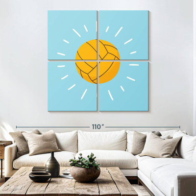 Sireci Water Polo Ball On Blue
