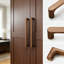 Natural Wood Cabinet Handles, Round Single Hole Drawer Pulls For Kitchen Cabinets And Wardrobes, Modern Minimalist Design With Smooth Finish-125138558-125138561-125138563