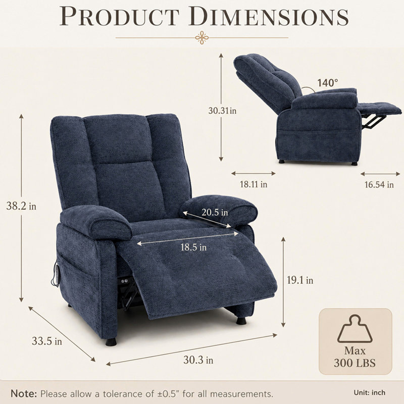 Fauteuil inclinable électrique Basic