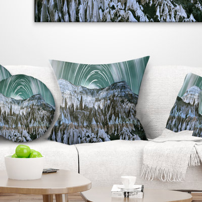 Landscape Printed Cappadocia Valley Panoramic View Pillow