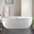 67" x 32" Freestanding Soaking Acrylic Bathtub