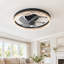 Ventilateur de plafond Tyzell 20 po à intensité variable avec éclairage DEL et télécommande