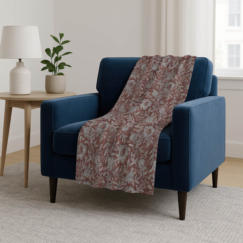 Jeté floral Sherpa ASB771 Addison, Paprika Floral 2