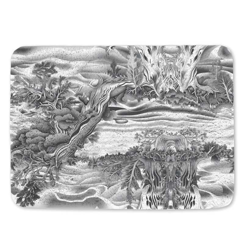 Tapis de bain forêt, L 17 po x L 24 po
