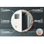 Huldar Glass Flat Wall Mirror