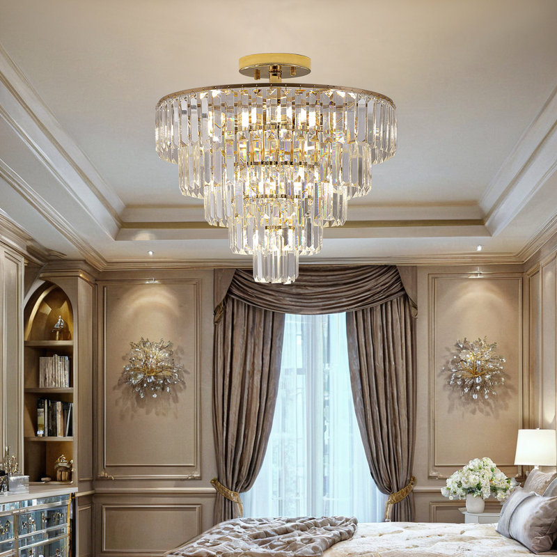 Emmin 10 - Light Tiered Chandelier, Gold