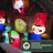 Fraser Hill Farm 6-Ft. Tall Santa Nutcracker Cuckoo Clock Blow Up Christmas Inflatable with Lights, Music