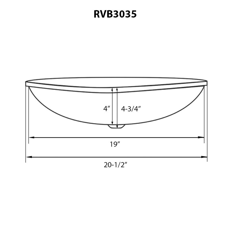 Ruvati 20.5'' Glass Oval Bathroom Sink, Spira Luxe Pearl White
