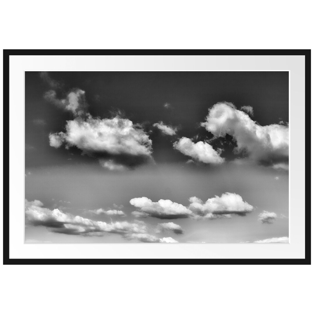 Gerahmtes Poster Wolken am blauen Himmel