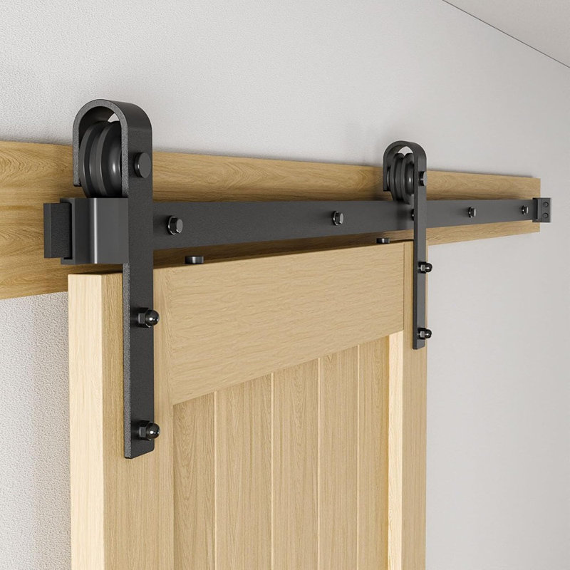 6FT Sliding Barn Door Hardware Kit For Single Door-Sturdy&Smooth...
