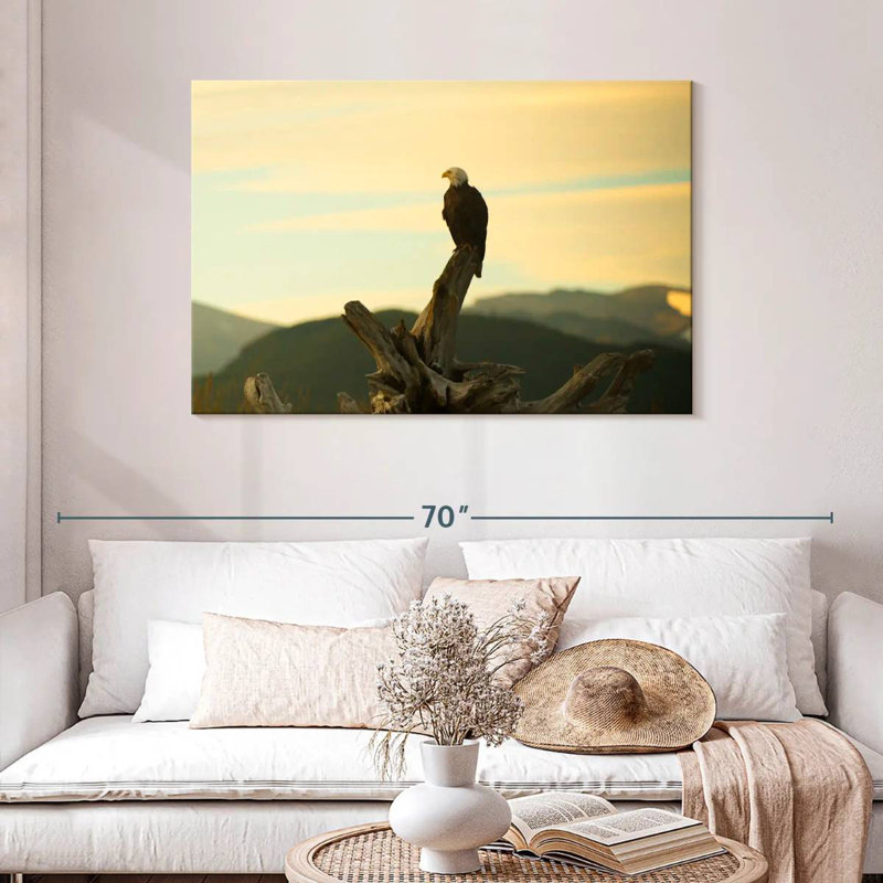 Eagle At Sunset, 30" H x 45" W