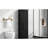 Tall Freestanding Bathroom Storage Cabinet In Black , Adjustable Shelf, Two Drawers And - Toppling Installation For Home With Different Size Drawers, Slide Rails