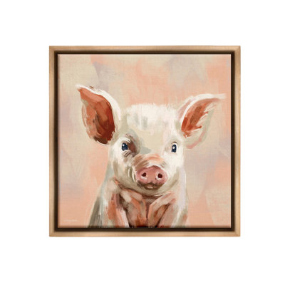 "Peinture traditionnelle de porcelet" par Molly Mattin sur toile
