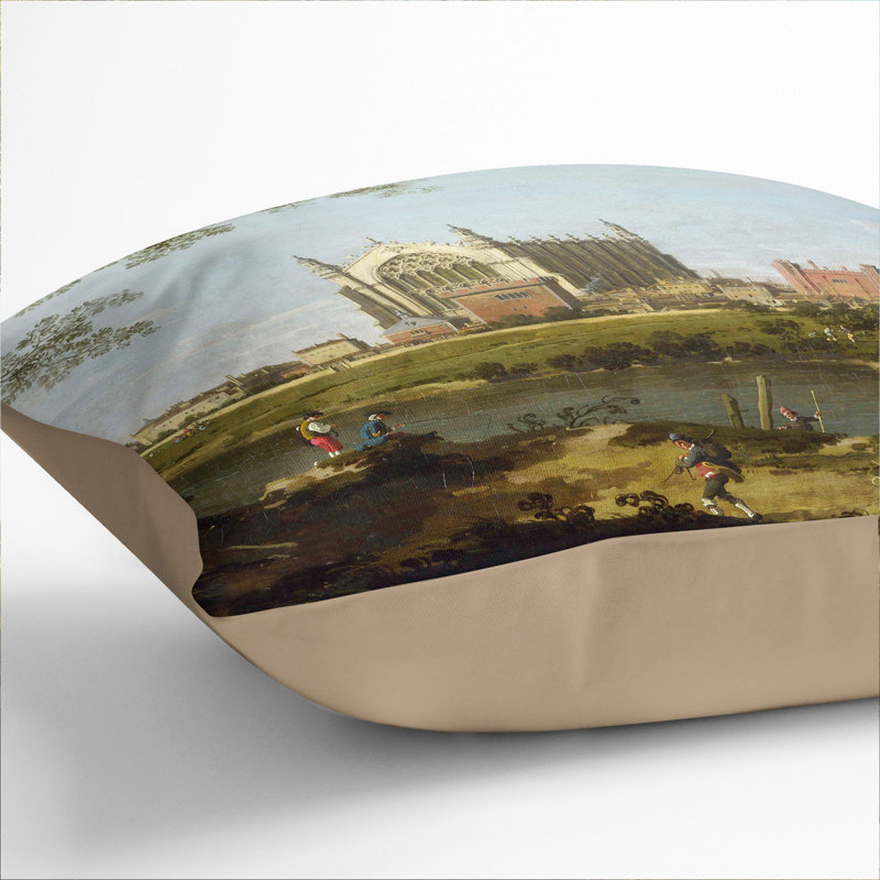 Square Cushion, 55cm H x 55cm W x 20cm D, Stone