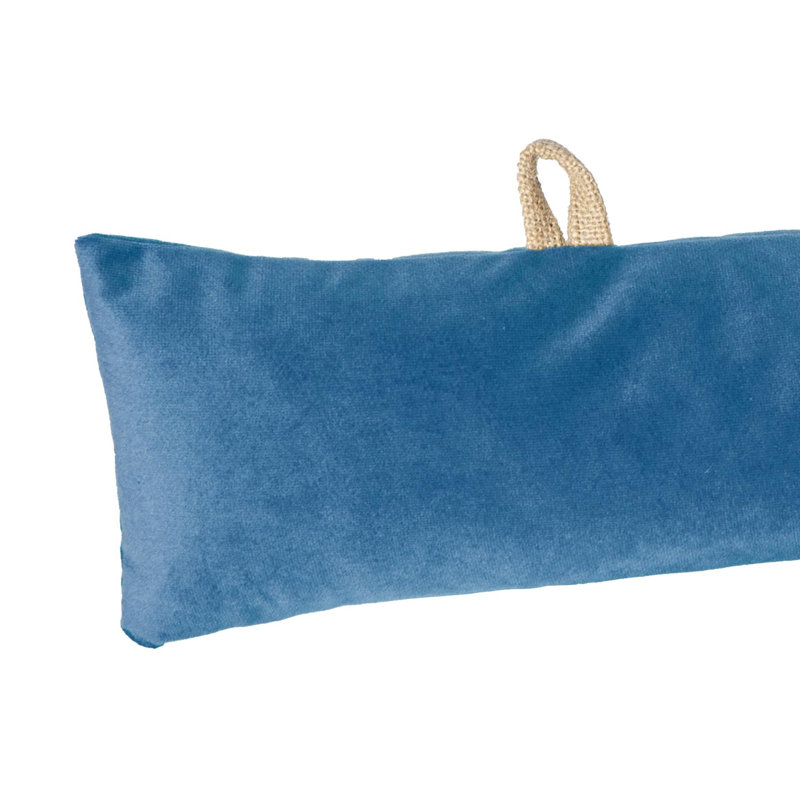 Velvet Draft Excluder, Blue