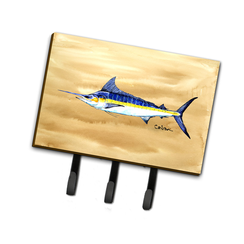 Metal Wall Organizer with Key Hooks