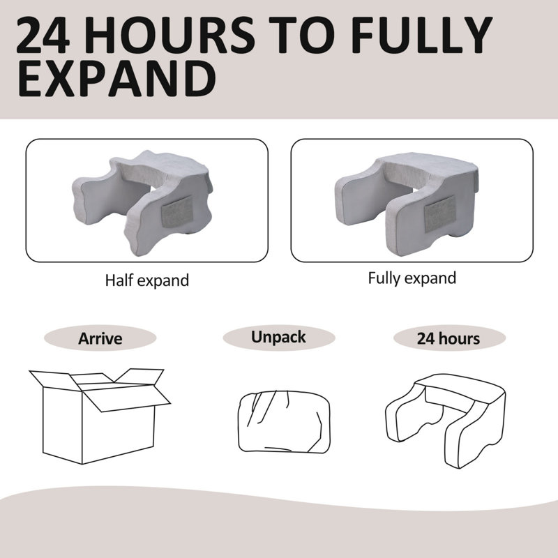 Reading Pillow For Gaming, Extra Large Arm Rest Pillow For Adult, Memory Foam Lap Desk Pillow, Gray
