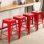 Tabouret de comptoir 24 po avec cadre en métal Juddson, ensemble de 4 tabourets d'intérieur et d'extérieur-1428507884