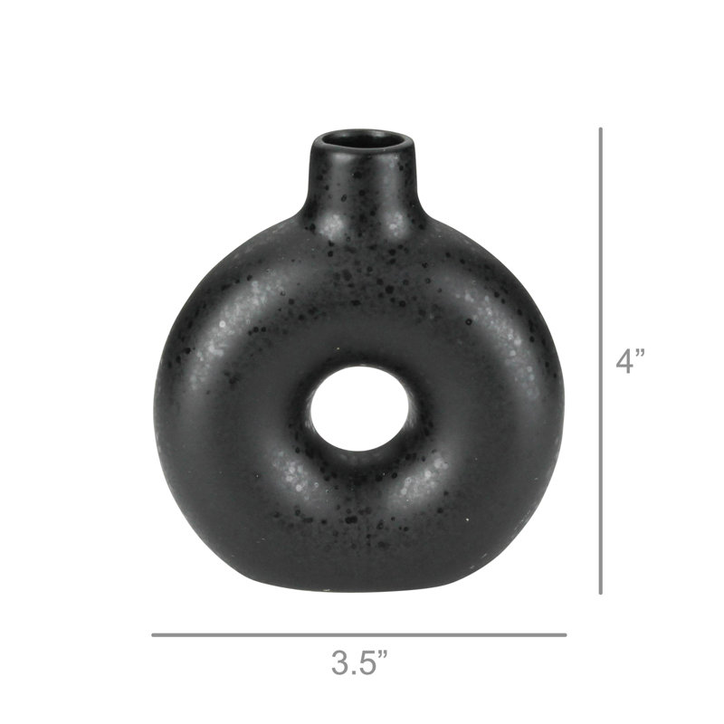 Vase Evyanna, Noir