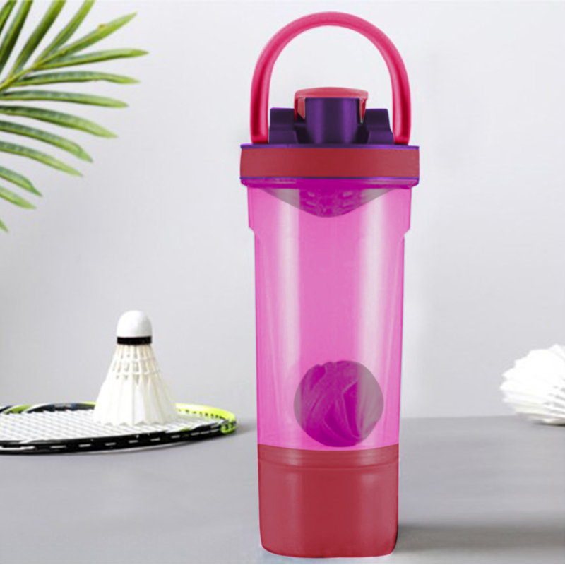 Bouteille d'eau, tasse portative à shaker portable 700 ml, Red