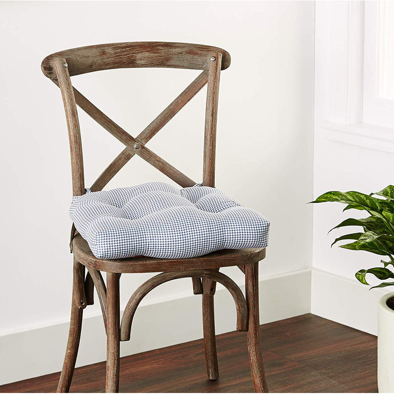 Coussin de chaise de salle à manger, Bleu