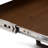 Ryder 66"W Solid Wood Desk, Industrial Contemporary Style with Keyboard Tray and V-Design Metal Base