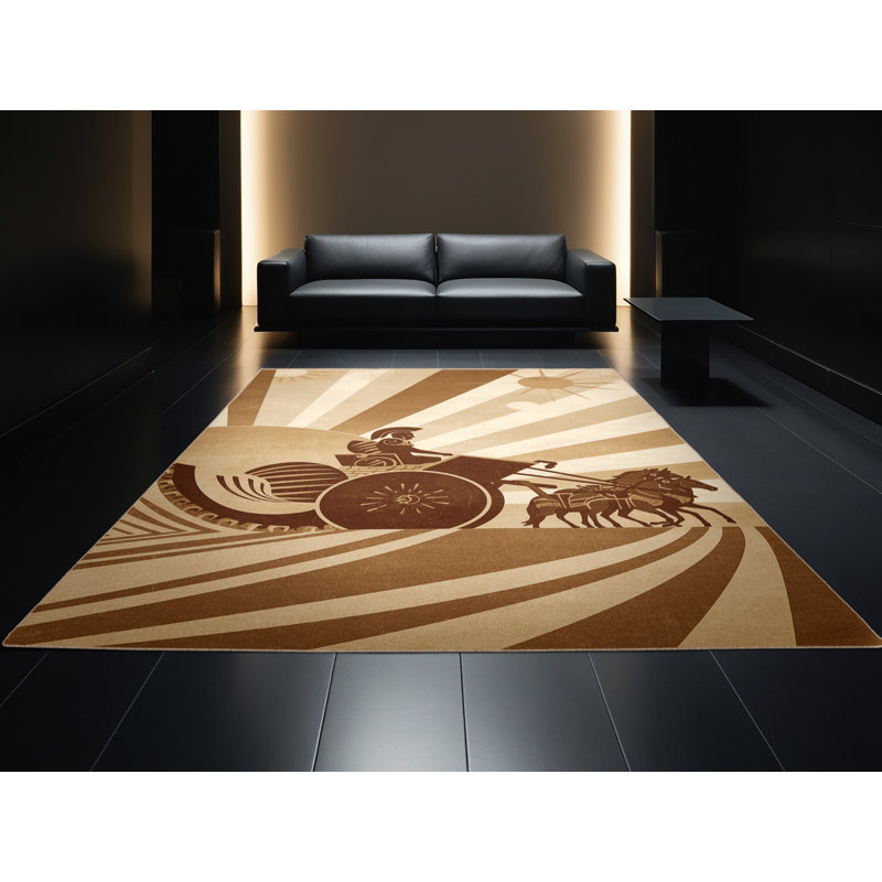 Tapis moelleux moelleux Duran, 7 x 9