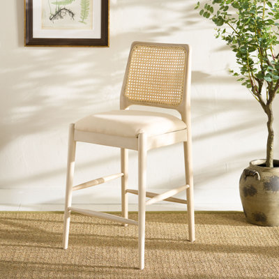 Reinhardt Rattan Counter Stool by Bay Isle Home