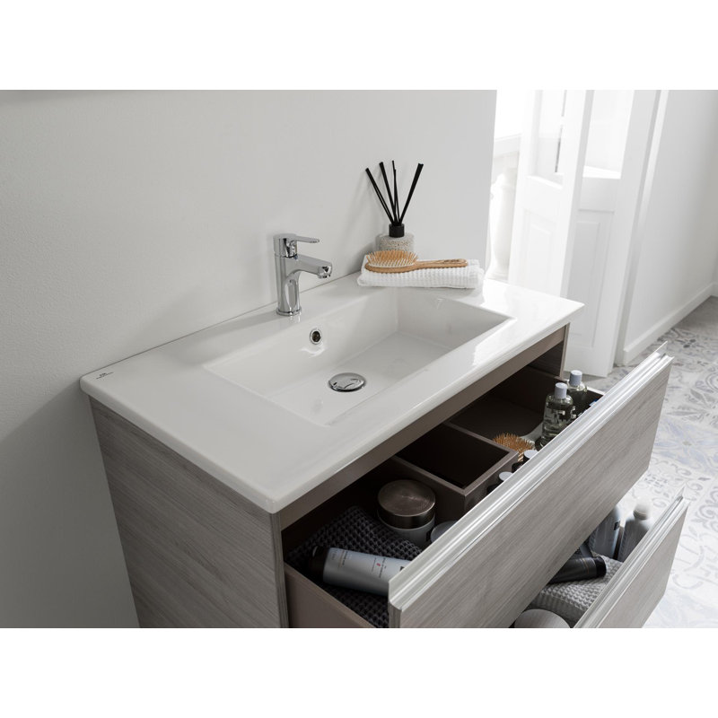 Marne 32.31'' W Single Vanity, Ash Cherry