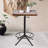 Zalo Pine Solid Wood Top Metal Base Dining Table