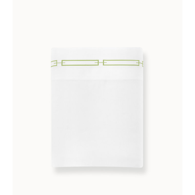 Stanza 420 Thread Count Egyptian-Quality Cotton Flat Sheet, Twin Flat Sheet, Linen