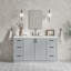 ARIEL Kelly 60 Single Sink Bathroom Vanity with Carrara Quartz Top-812162589-812162786-848211076