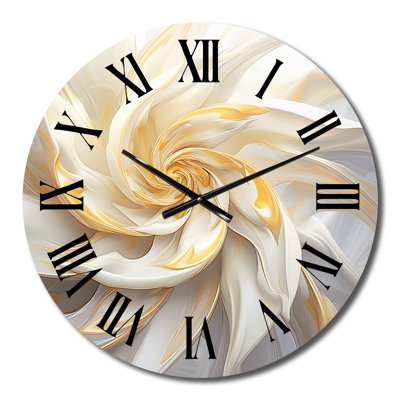 Horloge murale en métal Fractal