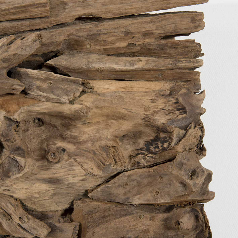 Julius Handmade Abstract Wall Decor on Wood, 80cm H x 150cm W x 10cm D
