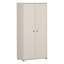 Modern wardrobe with 2 turning doors, spacious interior, engineered wood, beige, 73.7 cm W x 149.5 cm H x 34.8 cm D