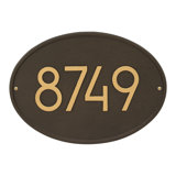 Hawthorne Modern Personalized 1-Line Wall Address Plaque