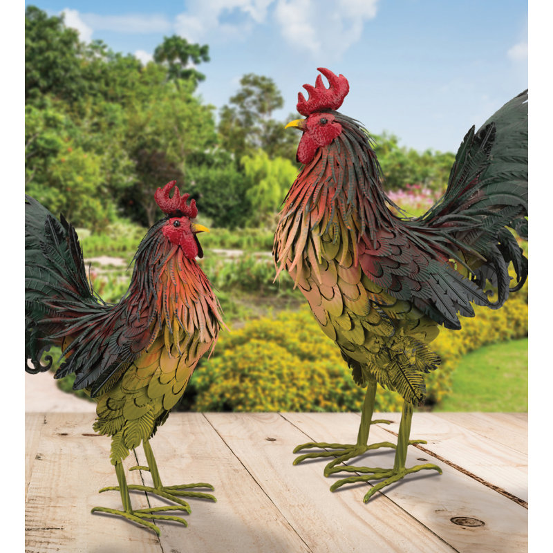 21 Inch Napa Rooster Metal Decorative Objects Standard