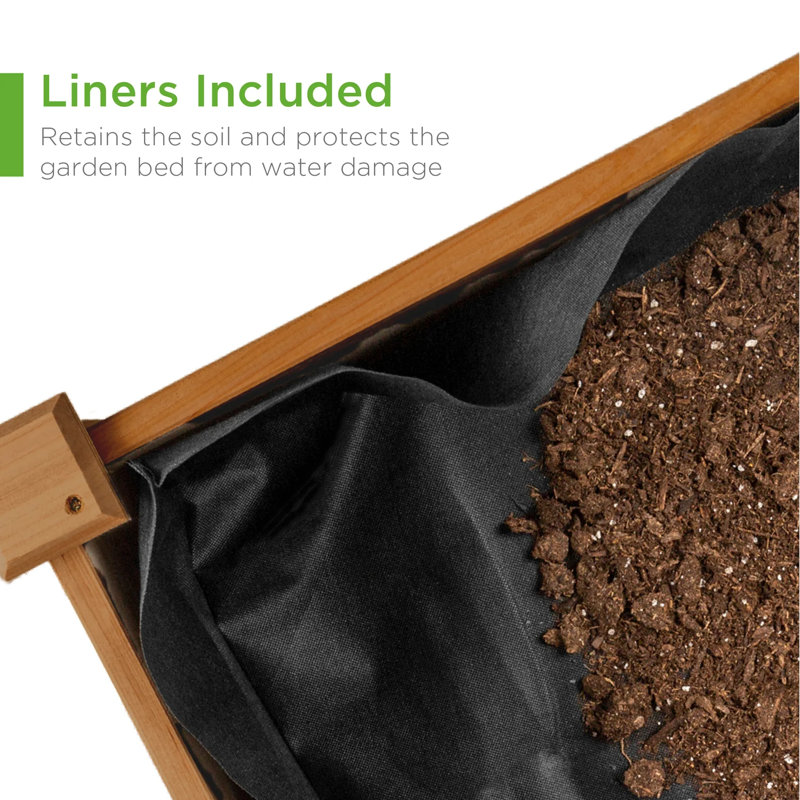 Shepard Elevated Planter, Brown