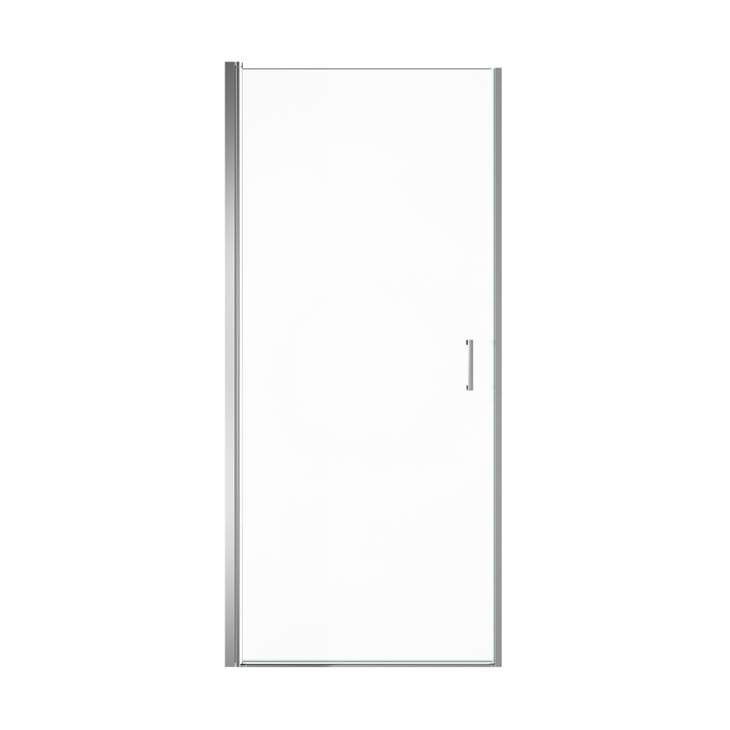 32" W X 72" Semi- Pivot Shower Door In , 1" Width Adjustment, Multifunctional Rotating Shaft With 1/4"  6Mm  Thick Glass, Reversible Left/Right, Full Seal