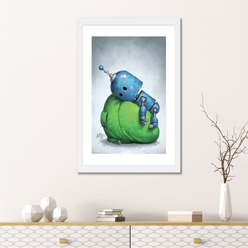 Pile faible par Matt Dixon-impression, Papier blanc, Blanc, H 32 po x l 24 po x P 1 po