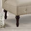 Banquette rembourrée capitonnée en polyester de qualité supérieure avec accoudoir facile à assembler pour le salon, beige-597830563