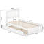 Lit plateforme en bois massif Lamari avec pied de lit et lit gigogne-2020591151-2020591148