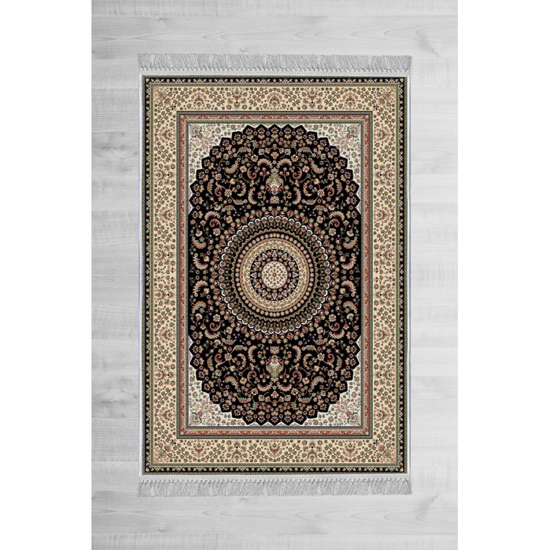 Luxurious Velvet Area Rug (4.6 x 7.2 ft), 100% Antibacterial Fabric, Non-Slip Cotton Backing, Pile Height: 0.4 in | Machine Washable, 3D Digital Print Design | Perfect for Living Room & Bedroom Decor, Soft & Durable