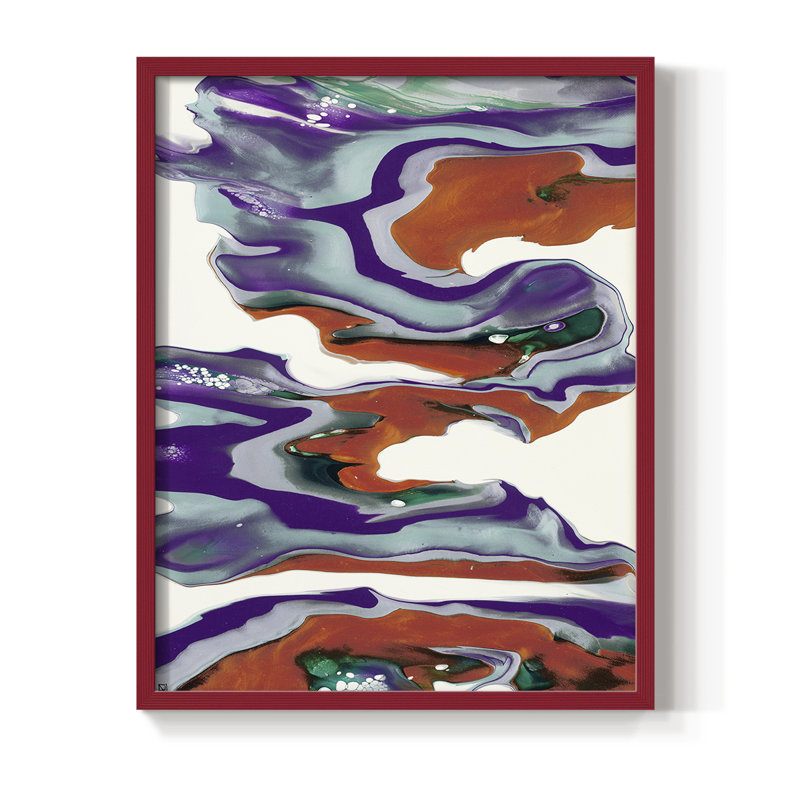M145 Framed Print - Solid Wood, Red, 10" H x 8" W