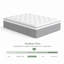 Matelas hybride à plateau-coussin mi-ferme 14 po avec mousse viscoélastique gélifiée et ressorts ensachés, isolation des mouvements, soulagement de la pression, certifié CertiPUR-US et OEKO-TEX-1993992454-1993992455